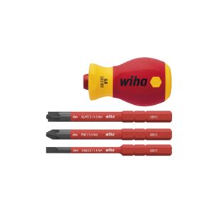 Wiha Giravite corto con set di inserti slimBit electric