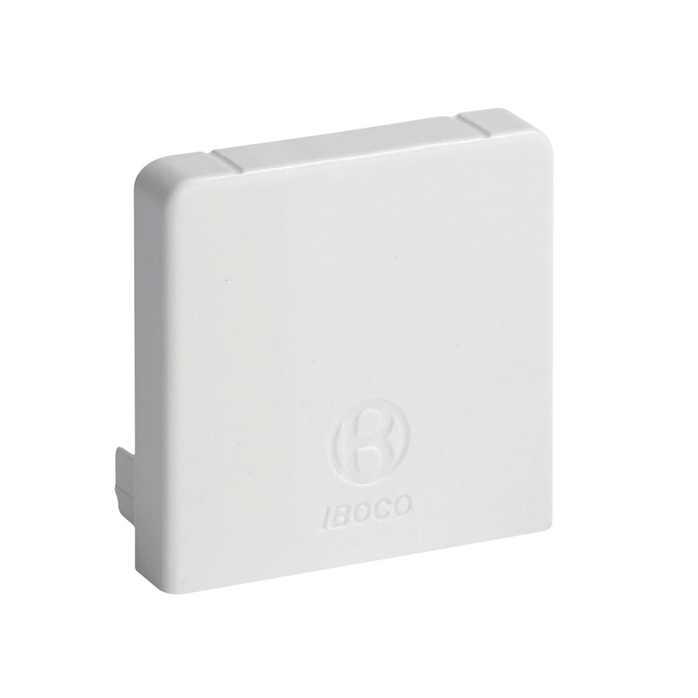 Bocchiotti Endstück für weißen Kabelkanal 60x60mm