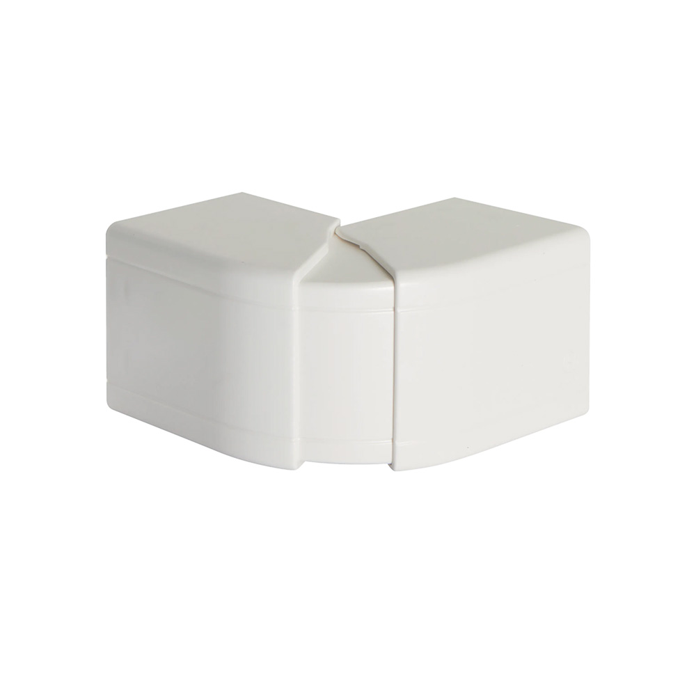 Bocchiotti Außeneck für weißen Kabelkanal 60x60mm