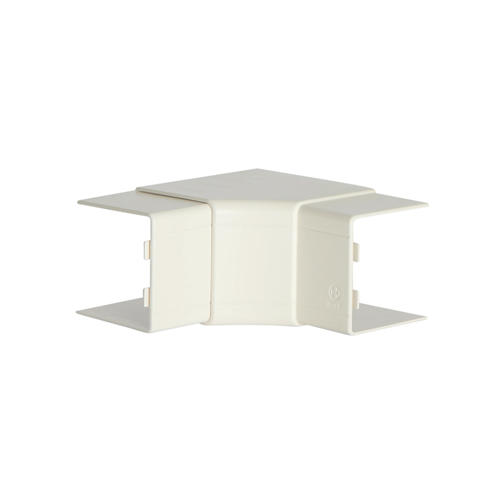 Bocchiotti internal corner for white cable trunking 100x80mm