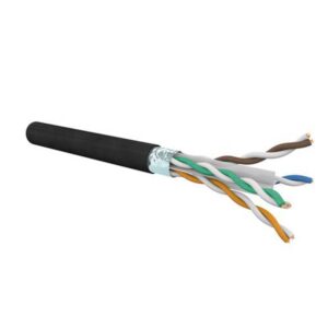 Cavo dati CAT6 F/UTP PE nero per esterni