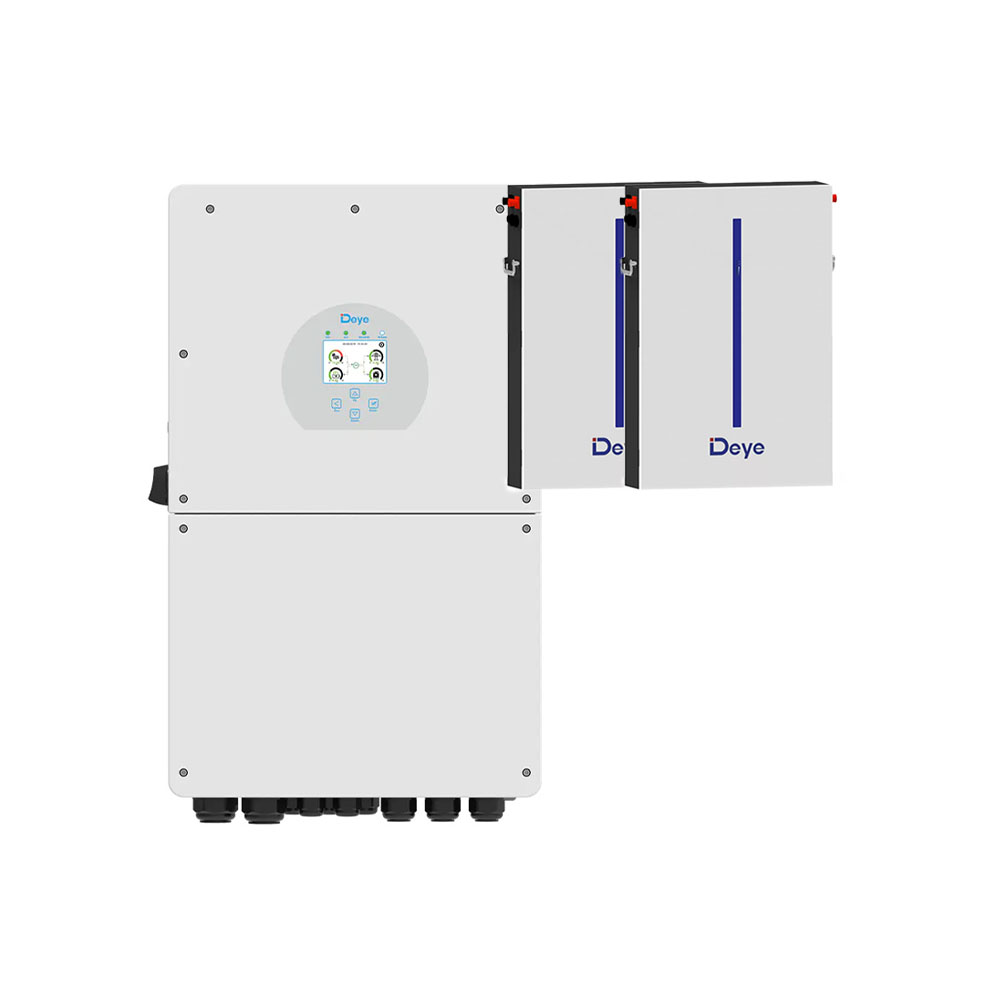 Kit Deye inverter ibrido monofase 12kW e batteria 12.28kWh