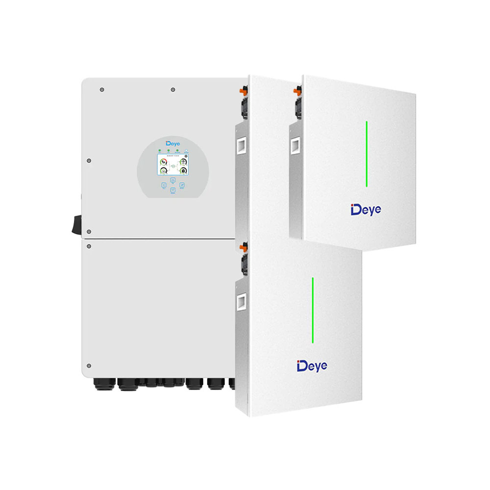 Kit Deye onduleur hybride monophasé 12 kW et batterie 30,72 kWh