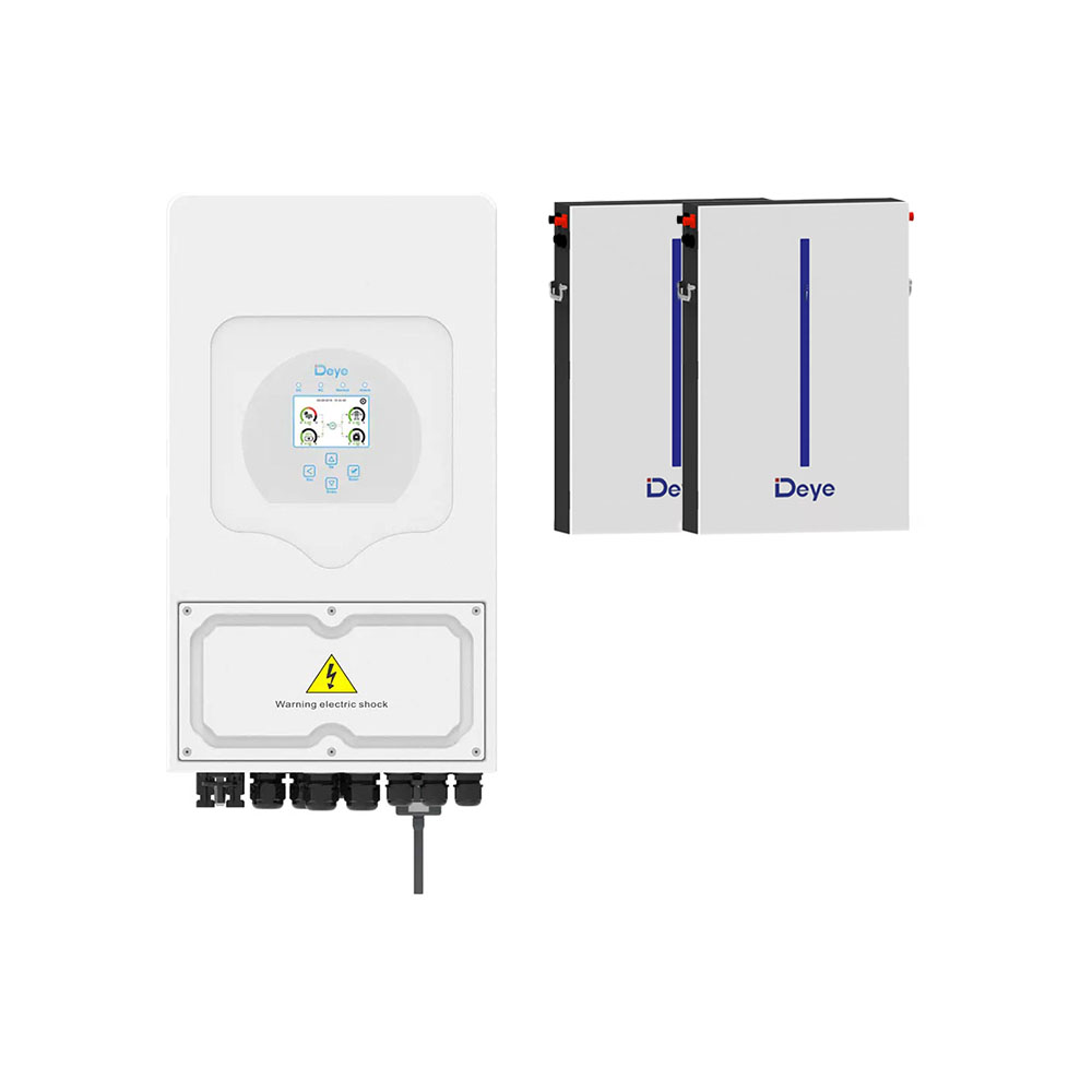 Kit Deye onduleur hybride monophasé 5 kW et batterie 12,28 kWh