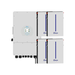 Kit onduleur hybride triphasé Deye 6kW et batterie 24.56kWh