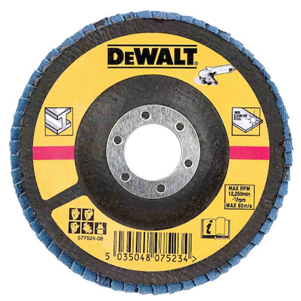 DEWALT Tarcza listkowa 125mm i ziarnistość 80