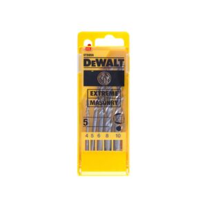 DEWALT Bohrer-Set 5 Stück Extreme 4/5/6/8/10 mm für Beton