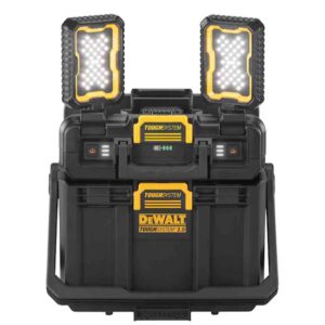 DEWALT Vasca portautensili con unità doppia torcia LED 4000L 18V XR