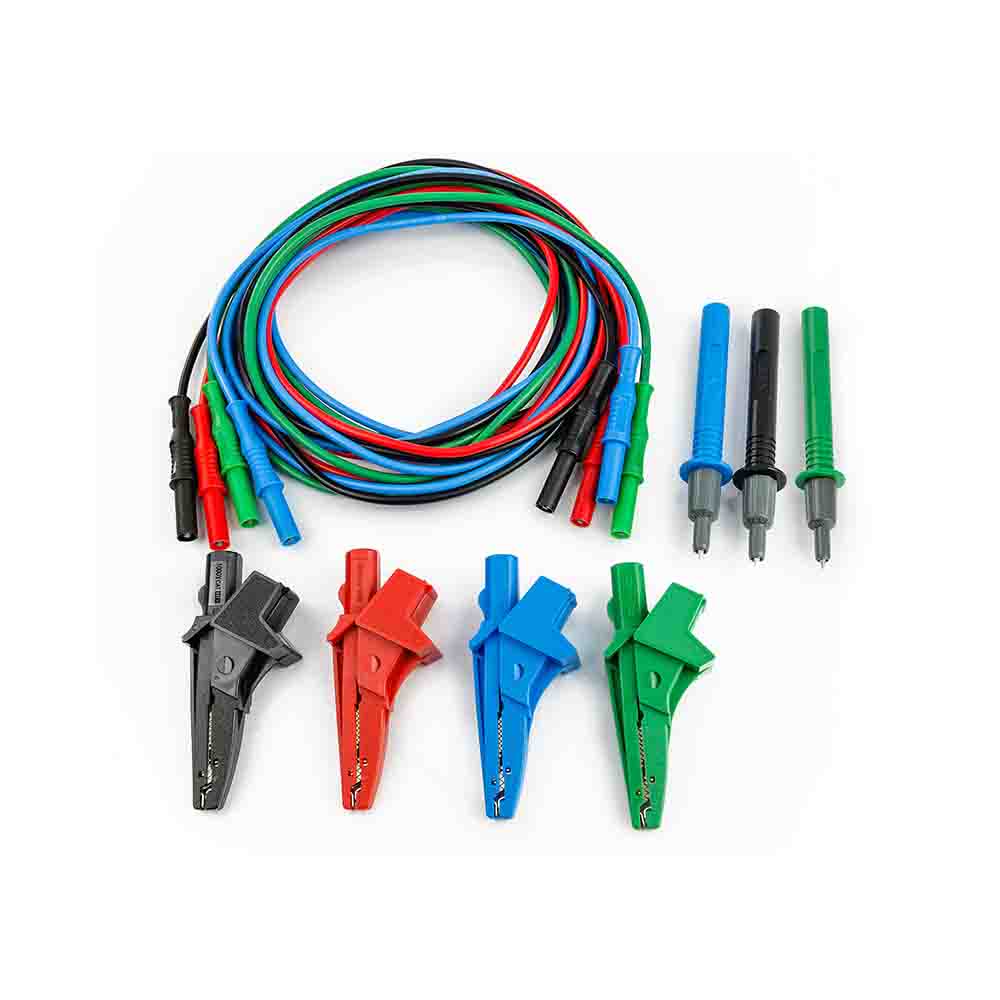 HT UNIVERSALKITG3 Set 4 Cavi, 4 Coccodrilli, 3 Puntali