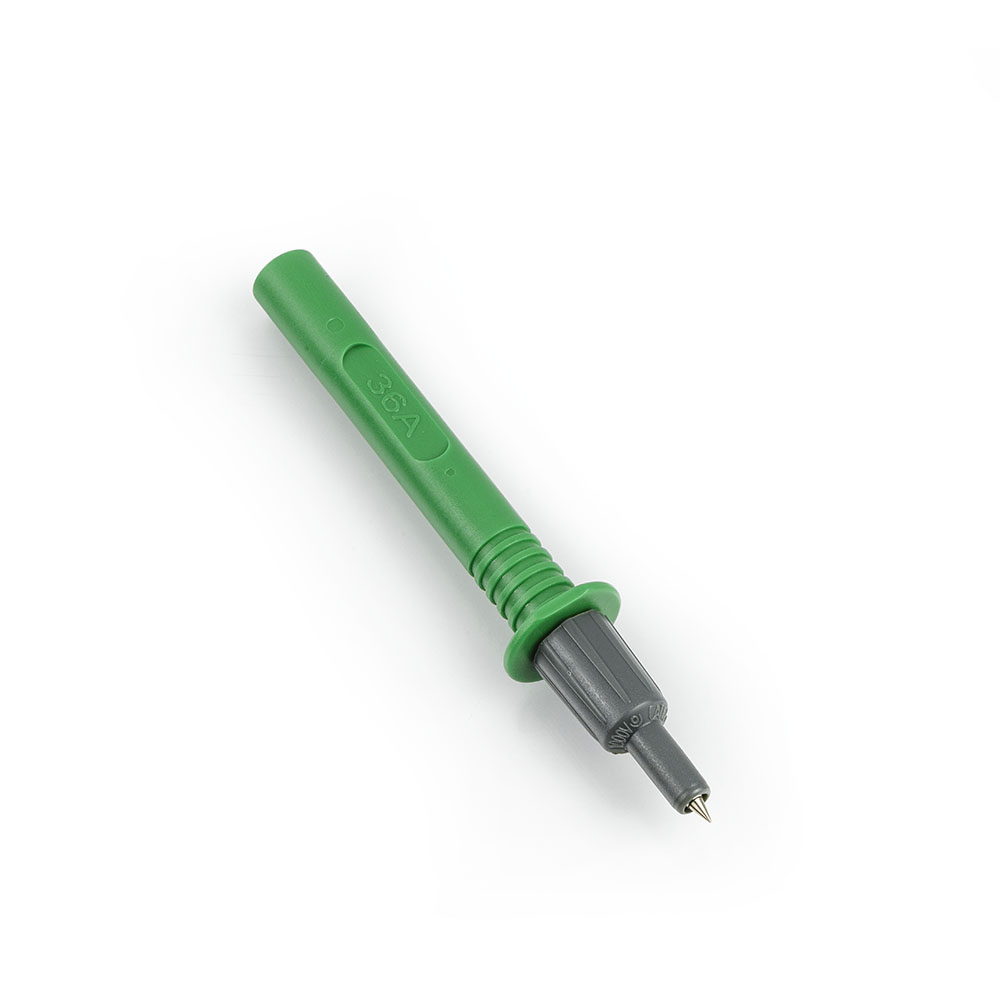HT 404-IECV Puntale di misura 4mm verde con cappuccio