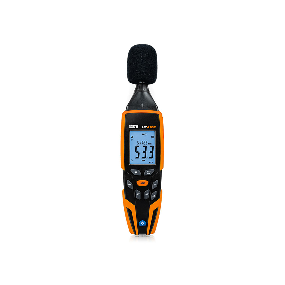 HT HTA102 Class 2 Digital Sound Level Meter with Portable Calibrator