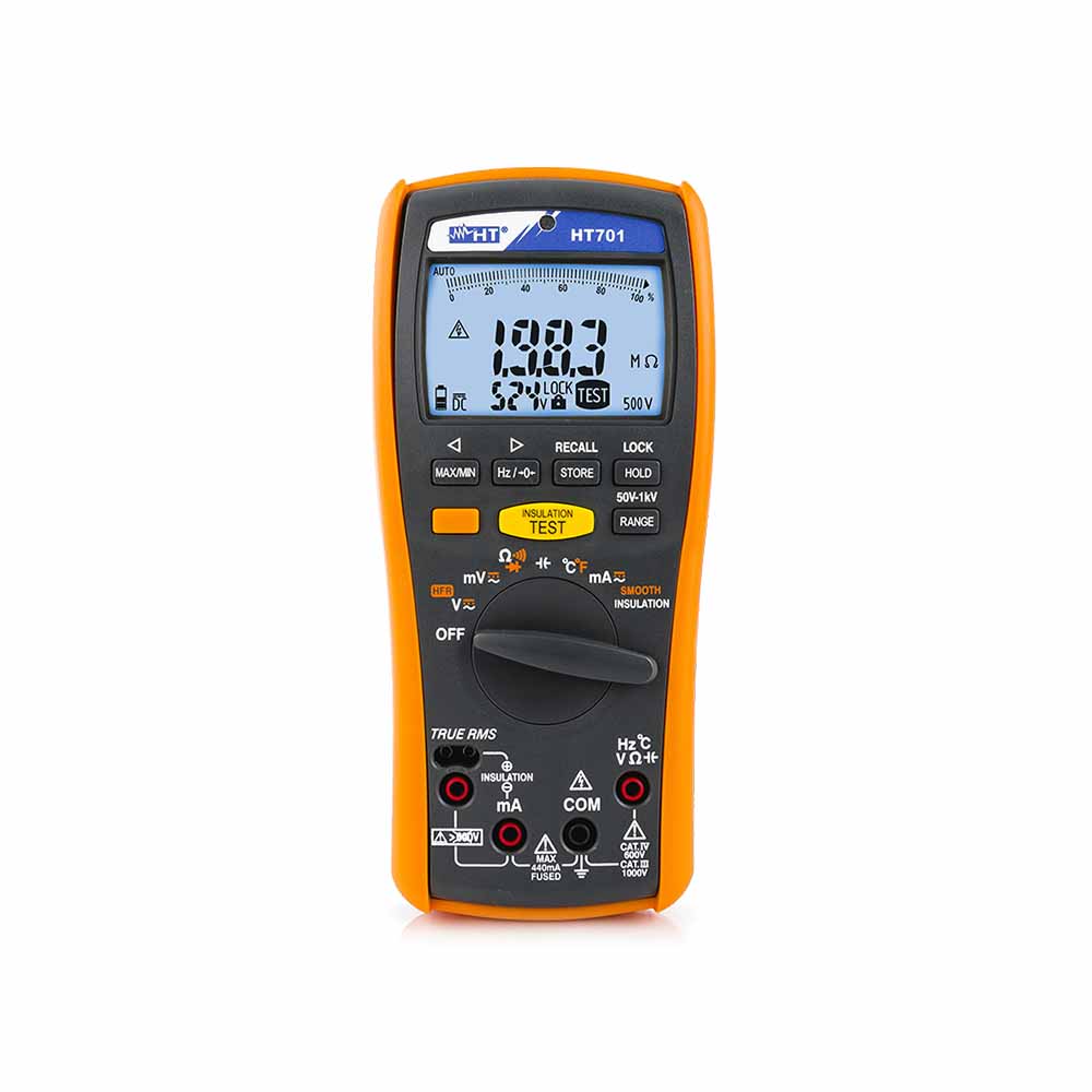 Multimètre HT701 avec mesure d'isolement jusqu'à 1000V