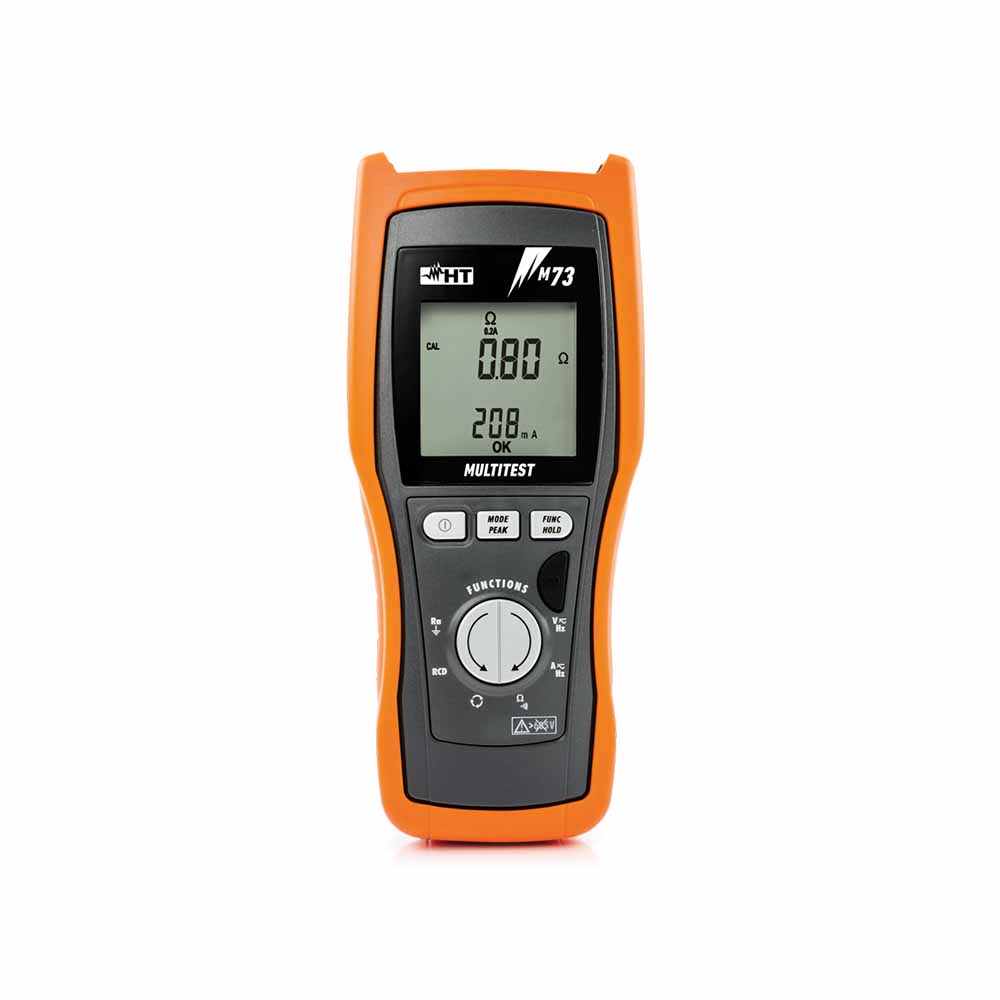 HT M73 RCD-Prüfgerät CEI 64-8 mit Multimeter-Funktionen