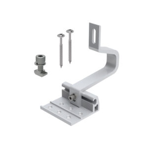 Adjustable bracket for ventilated roof with Marseilles and Portuguese tiles