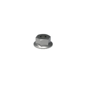 Dado esagonale flangiato zigrinato in acciaio inox M8