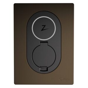 Zaptec Go & Go2 | Coperchio frontale | Marrone Legno