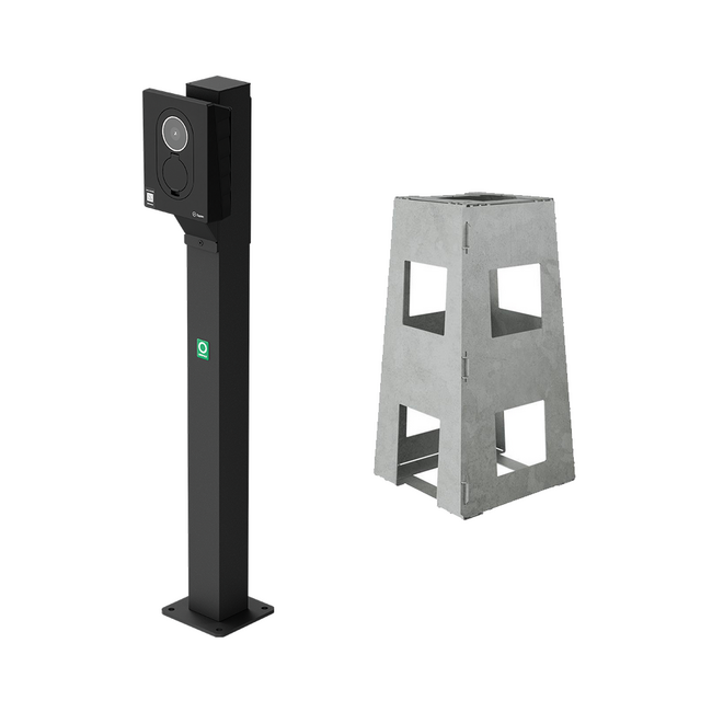 Onepole | Mounting pole | For 1x Zaptec Go & Go2
