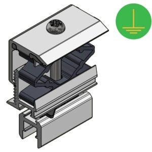 Van der Valk | ValkPitched/Clamp | Aluminiowy zacisk końcowy do szyny Side+