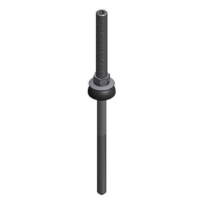 Van der Valk | Perno a doppio filetto in acciaio inossidabile | M10 x 201mm