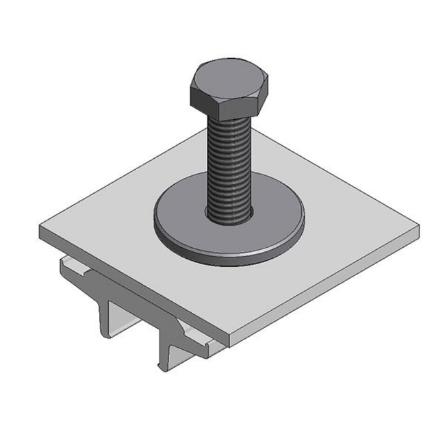 Van der Valk | ValkPitched/Clamp | Aluminiowy zacisk do optymalizatora mocy/mikroinwertera