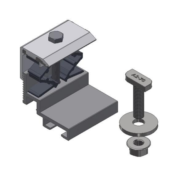 Van der Valk | ValkPro+ | Aluminium klem voor power optimizer/micro-omvormer