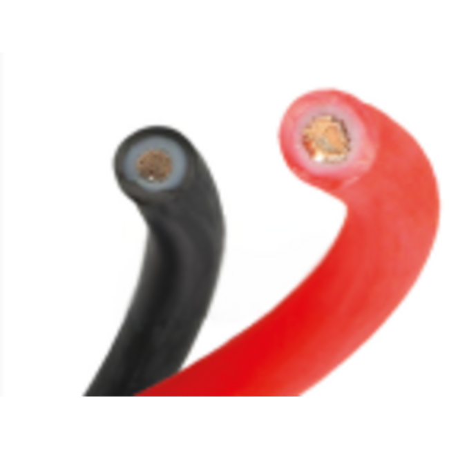 Juego de cables de AT | Rojo y Negro | 3 metros