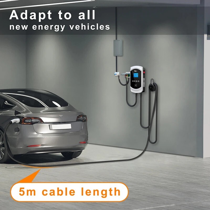 Stazione di Ricarica 7,6KW 32A per Auto Veicoli Elettrici Scheda RFID Wallbox - immagine 4