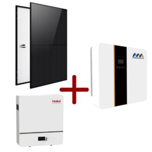 KIT FOTOVOLTAICO CEI-021 INVERTER IBRIDO 6KW CON ACCUMULO 10,24 KW PANNELLI 400W