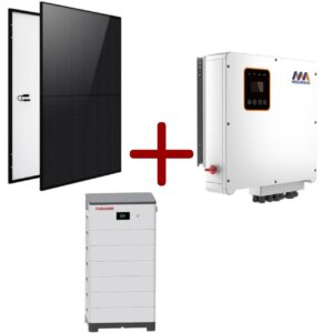 KIT FOTOVOLTAICO CEI-021 INVERTER IBRIDO 10KW CON ACCUMULO 15 KW PANNELLI 400w
