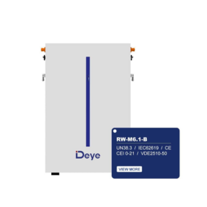 V-TAC Batteria Deye RW-M6.1-B – Modulo LiFePO4 Bassa Tensione 6,14 kWh CEI-021